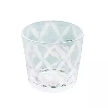 Hirota Glass Soba Choko Taisho Roman Glass Connecting Lattice TR-33-6