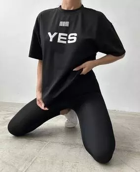 Футболка Hirsionsan с надписью «Да» женская летняя хлопковая мягкая футболка с коротким рукавом женская свободная готическая футболка Higt Street M белый