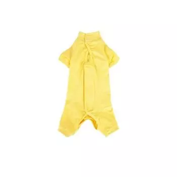 Хирургический халат для домашних животных, легко надевается, застегивается на липкую ленту, препятствующую облизыванию XS синий