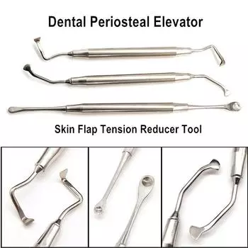 Хирургический инструмент для зубного имплантата, надкостничный подъемник для отражающего ретрактора, зубчатый кончик, инструмент для уменьшения натяжения кожного лоскута 1 piece A