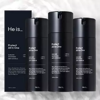 His Protect All-in-One Лосьон для кожи + солнцезащитный крем тройная функция, 3 шт, лучшая мужская косметика Кореи