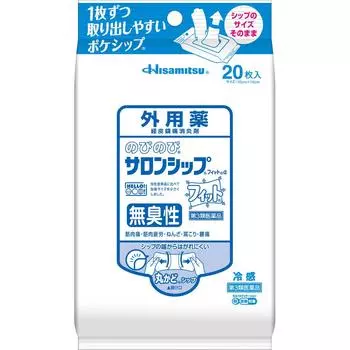 Hisamitsu Pharmaceutical Nobi Nobi Salon Ship Fit Alpha 20 листов пластыря (холодно) Пластыри Мышечная боль, мышечная усталость, ушибы, растяжения, скованность рук 1 set