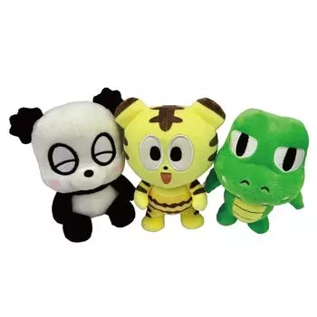 HISATO Bad Company DX Animal Hoikuen Plush Toy Set of and Panra 3 Torapan, Gabu,