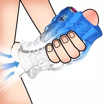 Hisecret Электрический мастурбатор Вибратор для головки мастурбатора Мощное кольцо для пениса 10 типов режимов вибрации Супервибрирующая пытка головки Высокая эластичность