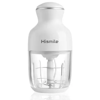 Hismile Food 350 Вт Электрический высокомощный пищевой нож из нержавеющей стали, который может измельчать мясо, овощи, детское многоцелевое устройство в небольшом и легко моющемся стакане