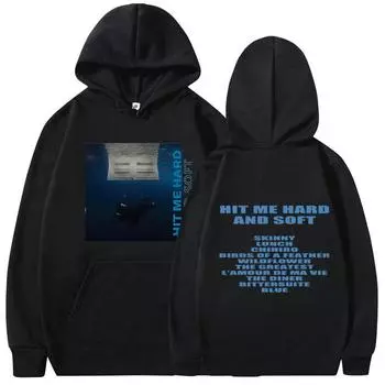 Hit Me Hard and Soft Tour Hoodies Мужские и женские свободные толстовки с капюшоном Длинный рукав свитера для фанатов Подарок S