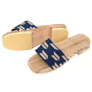 Hita Made in Cedar Bamboo Brace Healthy Mode Healthy Navy Yagara [Takeharu] Geta, Geta, Япония, Кедр, Мужская, Неглазурованная, Тип, Geta, Сандалии, Синий,