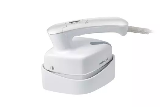 Hitachi Clothing Steamer Steam Iron One Push Continuous Steam 2 Stage Steam 3 Stage Temperature Switching Brush Included W Pearl White CSI-RX2A