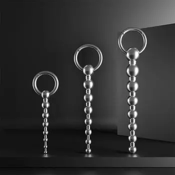 Hitasi уретральная пробка для пениса, пробка для пениса с бусинами, металлическая пробка для члена, ограничитель для пениса SM, универсальная пробка для пениса, кольцо для начинающих, в комплекте, теплое и