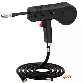 HITBOX Spool Gun для сварочного аппарата MIG 200A 10FT алюминиевая сварочная горелка MIG MB15 емкость 2.2LBS чёрный