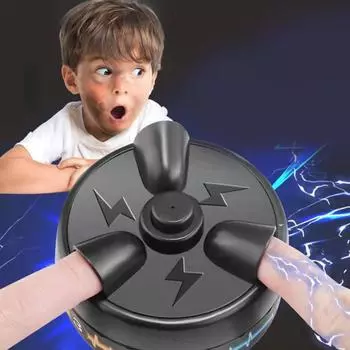 Хитрая игрушка Электрошокер Игра на палец Игровой автомат на палец Игрушка на палец Электрошокер Рулетка чёрный