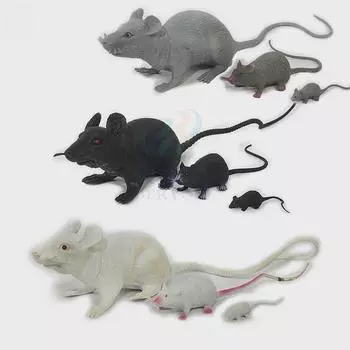 Хитрая игрушка-мышка для Хэллоуина в виде животного для детей Black Small Rat