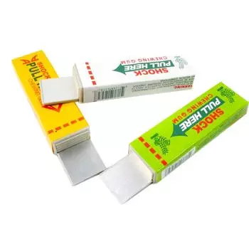 Хитрый Забавный трюк безопасности Шутка Шокирующая игрушка Электрический шок Шокирующая жевательная резинка