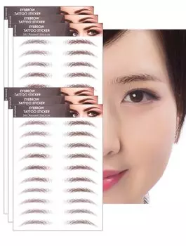 HIYE Eyebrow 60 Adhesive 6D Eyebrow Time Eyebrow Перевод бровей Красивые брови Медицинские наклейки для бровей Наклейки, пары, брови,