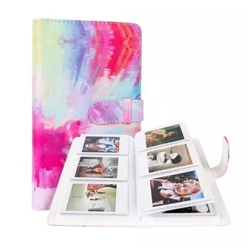 HIYQIN Instax Fujifilm Instax Mini Применимая книга Instax вмещает 96 3-размерных альбомов Instax большой емкости, также можно хранить визитные карточки и наличные PU