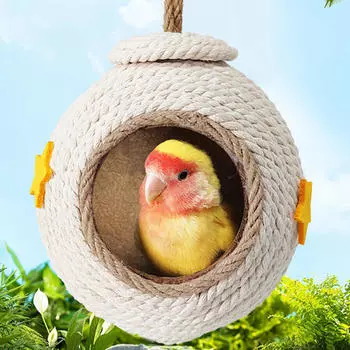Хижина с птичьим гнездом, клетка для домашних животных, подвесные домики для колибри, птичий домик на открытом воздухе для