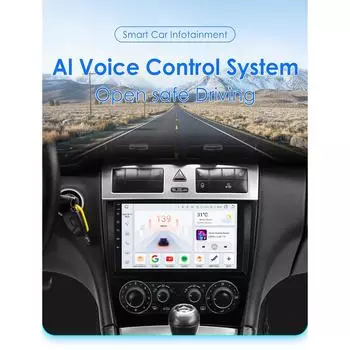 Hizpo 9 Carplay 4G 2Din Android 13 автомобильное радио для Mercedes Benz CLC W203 C-Class C180 C200 CLK200 CLK W209 интеллектуальный экран видеоплеер GPS DSP P1L 4Core 1G 16G