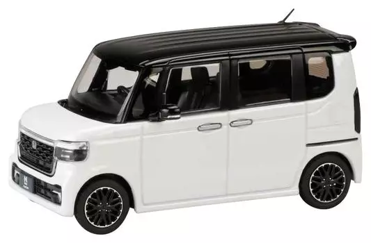 HJ43 Honda CUSTOM Platinum White Pearl Black Finished Product 1/43 N-BOX &