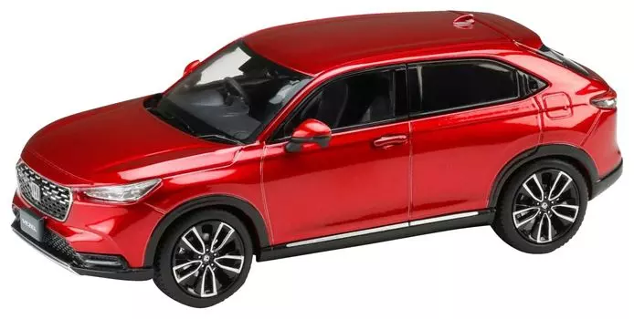 HJ43 Honda VEZEL genuine option equipped car premium crystal red metallic finished product 1/43