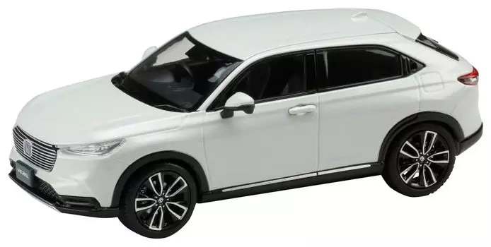 HJ43 Honda VEZEL Z Premium Sunlight White Pearl Готовый продукт 1/43 eHEV