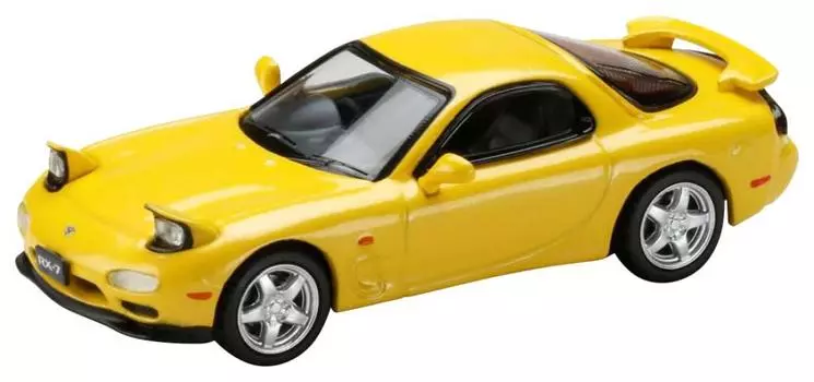 HJ64 164 Инфини RX-7 (ФД3С) ТИП RS Конкурентный Желтый Мика Готовое Изделие