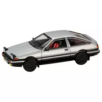 HJ64 1/64 тойота спринтер Trueno GT APEX (АЕ86) JDM Style серебристый/черный Готовый продукт