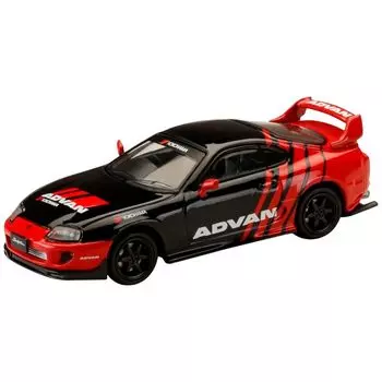 HJ64 1/64 тойота супра (JZA80) YOKOHAMA ADVAN COLOR черный Готовый продукт