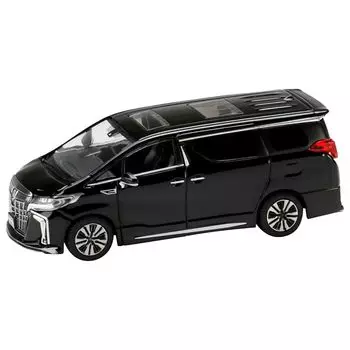 HJ64 1/64 toyota Alphard Custom версия/с люком на крыше черного цвета Готовый продукт