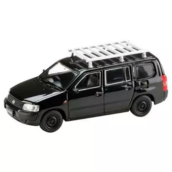 HJ64 1/64 toyota pro box Custom version/with roof carrier black mica Finished product