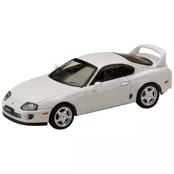 HJ64 1/64 toyota supra RZ (JZA80) With active spoiler parts super white II Finished product