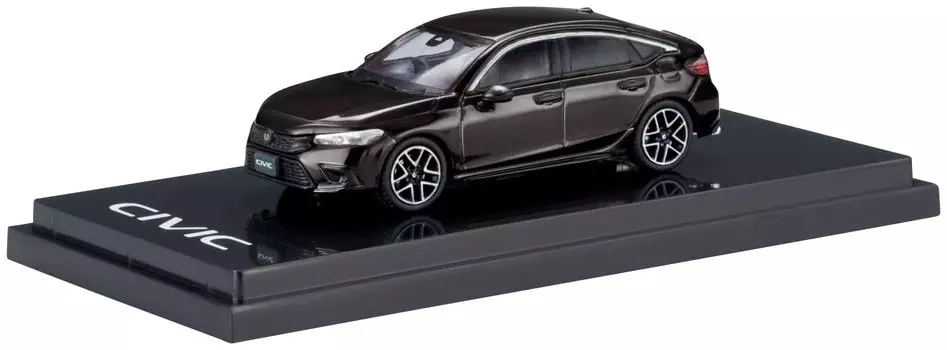 HJ64 Honda Civic LX Crystal Black Pearl Готовый продукт HJ641046LBK 1/64 (ФЛ1)