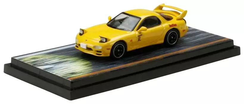 HJ64 Mazda D VS Tsuyoshi Keisuke with driver finished product 1/64 RX-7 (FD3S)RED SUNS/Initial Nakazato, Takahashi, figures,