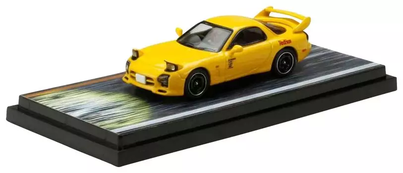 HJ64 Mazda D with Takumi Fujiwara Takahashi Keisuke driver figure included Completed product 1/64 RX-7 (FD3S)RED SUNS/Initial