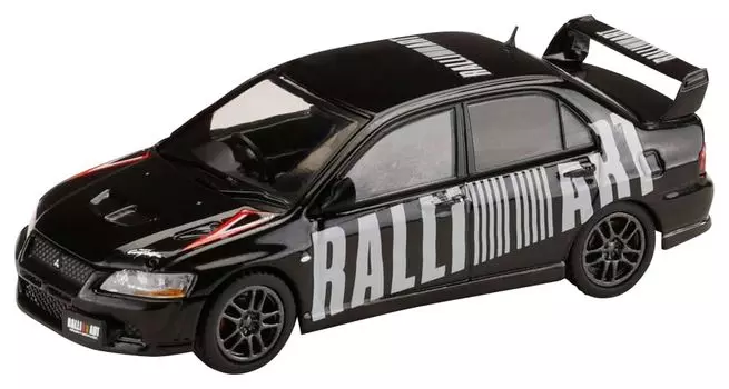 HJ64 Mitsubishi Lancer Evolution 7 GSR RALLIART Amethyst Black Pearl Готовый продукт 1/64
