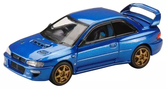 HJ64 Subaru Impreza 22B Sti Version Rally Custom Version Sonic Blue Mica Готовый продукт 1/64 (GC8 модифицированный) / синий