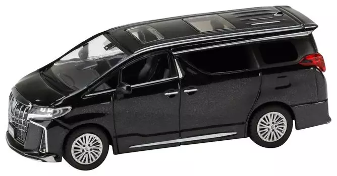 HJ64 Toyota Alphard Hybrid Custom Sunroof Sparkling Black Pearl Crystal Shine Finished Product 1/64 Version/With