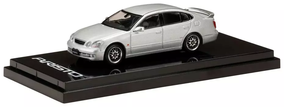HJ64 Toyota Aristo V300 VERTEX EDITION Early Type Custom Version Silver Metallic Finished Product 1/64