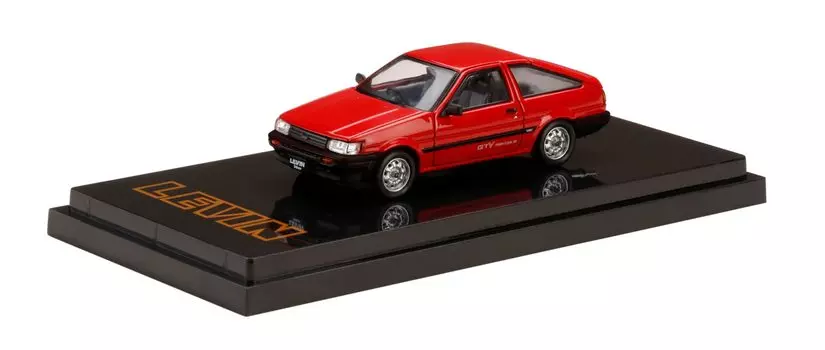 HJ64 Toyota Corolla Levin AE86 3-дверный GTV красный готовый продукт HJ641037BRK 1/64
