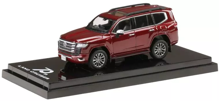 HJ64 Toyota Land Cruiser ZX Темно-красный слюдяной салон Готовый продукт HJ641050AR 1/64 (JA300W) Металлик/Черный