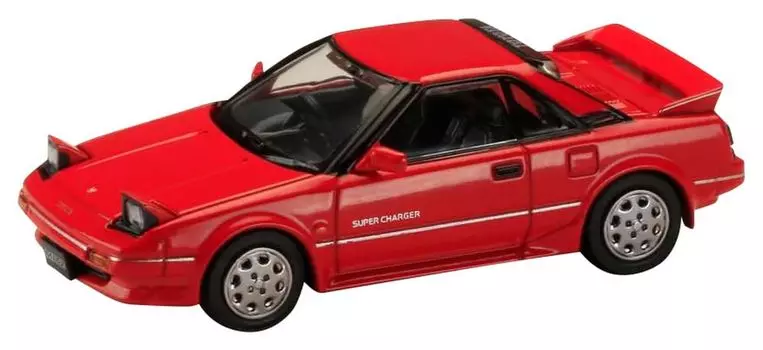 HJ64 Toyota MR2 SUPER CHARGER 1986 Super Red II Готовый продукт 1/64 1600G-LIMITED