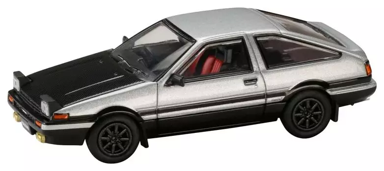 HJ64 Toyota Sprinter Trueno GT APEX JDM Style Carbon Capnet Готовый продукт 1/64 (АЕ86) Серебристый / Черный