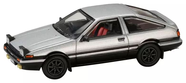 HJ64 Toyota Sprinter Trueno GT APEX JDM Style Готовый продукт 1/64 (АЕ86) Серебристый / Черный