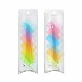 HJ DemiClip Memo Clip Index Clip Офисные принадлежности Офисные принадлежности Канцелярские принадлежности Органайзер для документов Бумага 6 шт. (3# Цвет (Полупрозрачный))