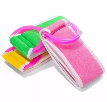 HJ Loofah Bath Душевая спинка для тела для обоих тел Ручка для ванны Случайный цвет пояса, Полотенце, Ремень, Мытье, Отшелушивание, Мытье, Стороны, Полотенце, Мытье, Предметы,
