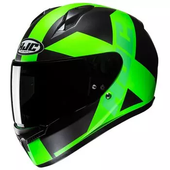 HJC HELMETS Мотоциклетный шлем C10 FLASH GREEN M HJH259 (MC4HSF)
