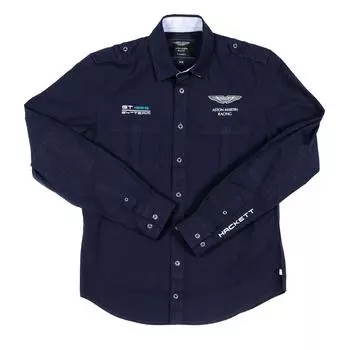 HK300995 Рубашка для мальчиков с длинными рукавами и воротником-лацканами 15/16 AOS синий