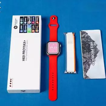 HK9 Pro Max + Gen4 AMOLED Смарт-часы для мужчин и женщин Фотоальбом Управление жестами NFC Компас Сердечный ритм Спортивные умные часы Обновленные 2024 HK9 Pro+ серебряный