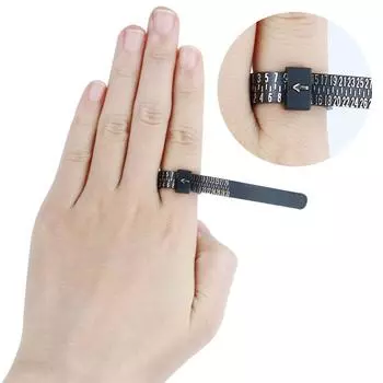HK JP Finger Sizer Мягкая линейка США Великобритания ЕС Ювелирные инструменты для обручального кольца Размер мерного калибра