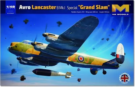 HK Models Avro Lancaster B Special Grand Slam Plastic Model 01F007 1/48 Mk.I