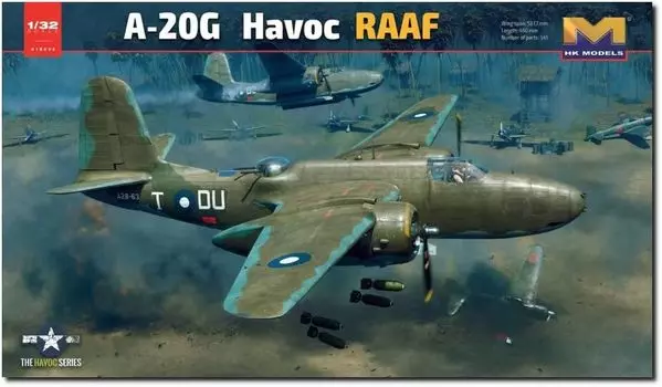 HK Models Австралийский Хэвок ВВС Австралии Пластиковая модель 01E042 1/32 A-20G (Самолет)